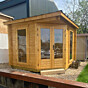 Corner Summerhouse Log Cabin UK
