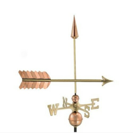 Large Copper Arrow Weathervane