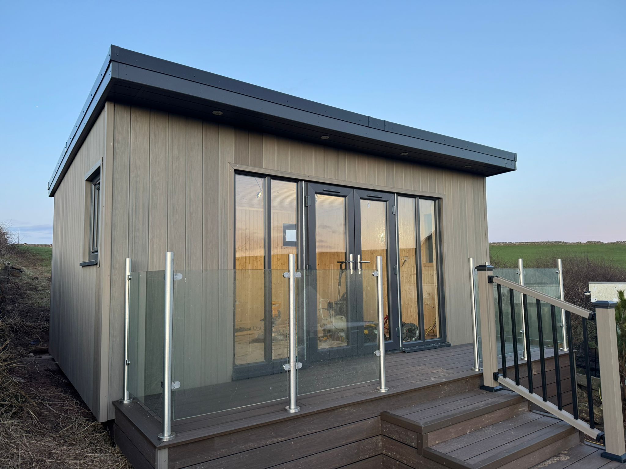 Finished garden room exterior