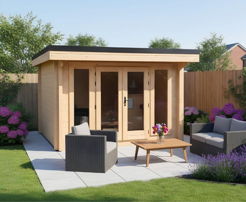 Milan log cabin