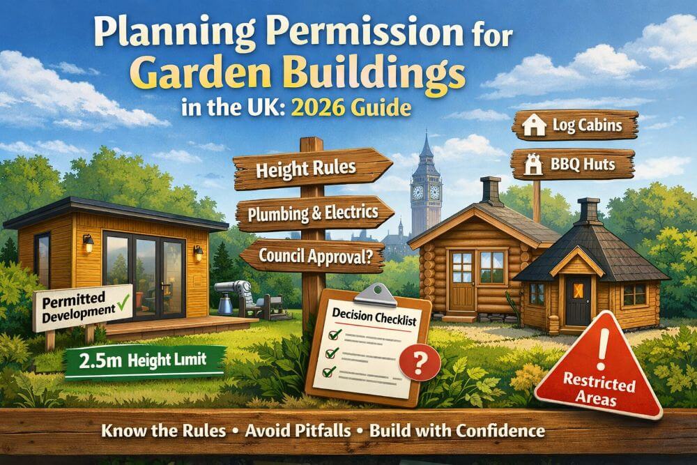 Planning Permission for Garden Buildings UK (2026 Guide) | Logspan