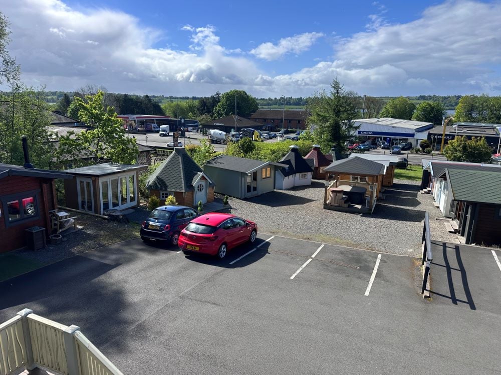 Logspan show site with timber buildings