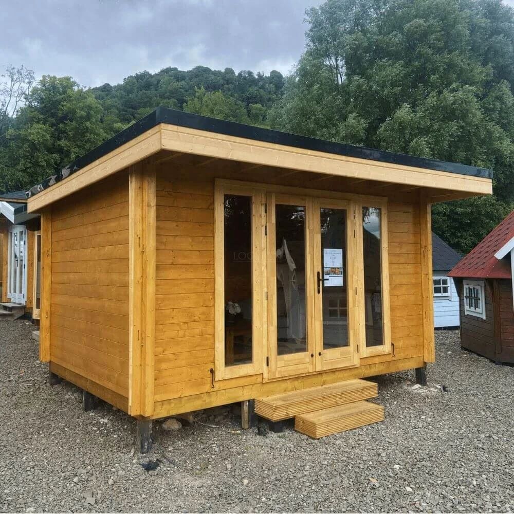 Milan 4m x 3m log cabin in stock
