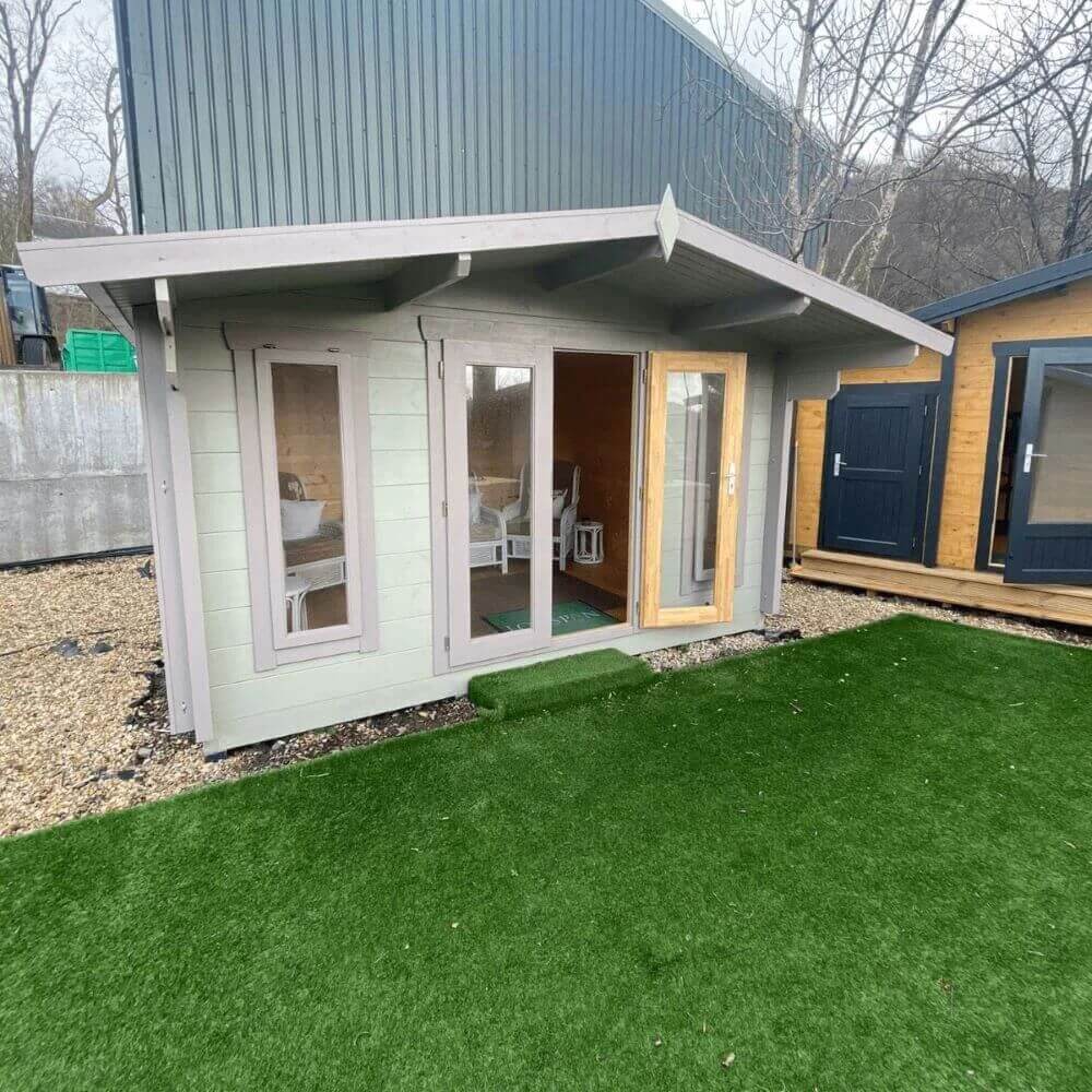 Nesse 3.8m x 2.8m log cabin in stock